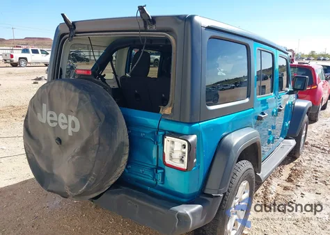 2020 Jeep Wrangler Unlimited Sport S 4X4 from USA, damaged, VIN 1C4HJXDN5LW164439